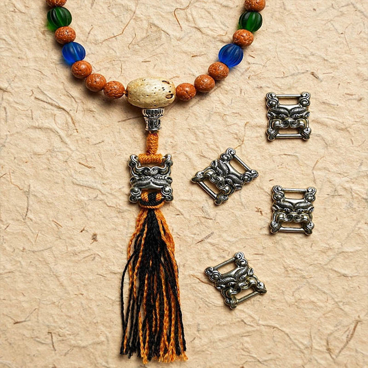 Buddha Stones Tibet Bodhi Seed 108 Mala Beads Saggezza Pace Bracciale Collana