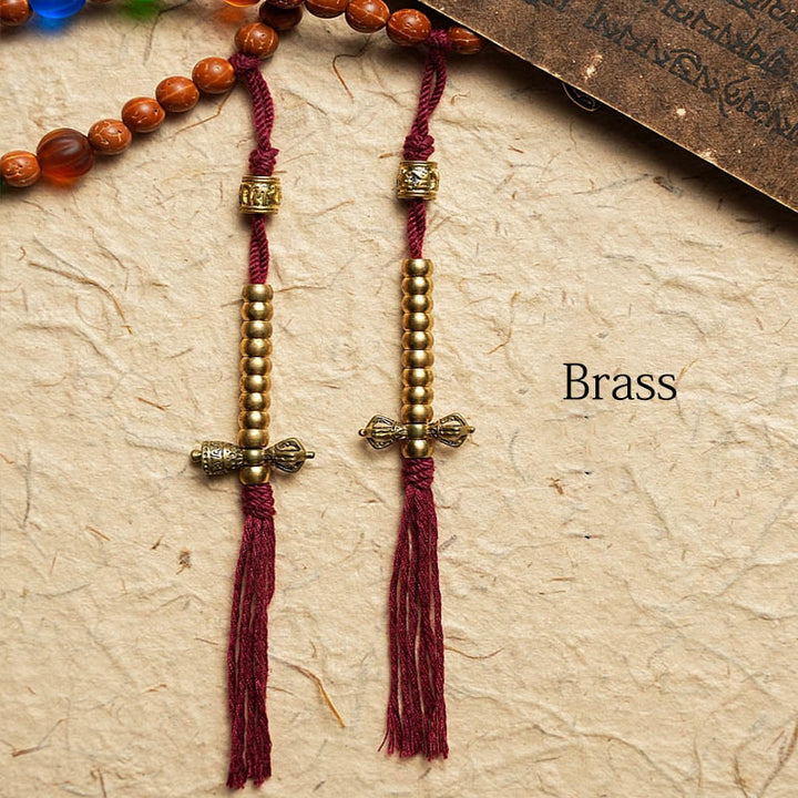 Buddha Stones Tibet Bodhi Seed 108 Mala Beads Saggezza Pace Bracciale Collana