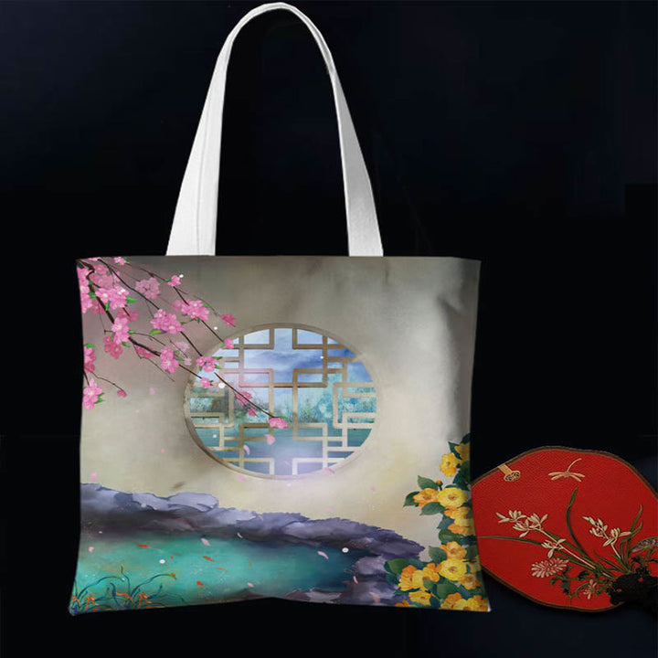 Borsa a tracolla colorata in tela Buddha Stones