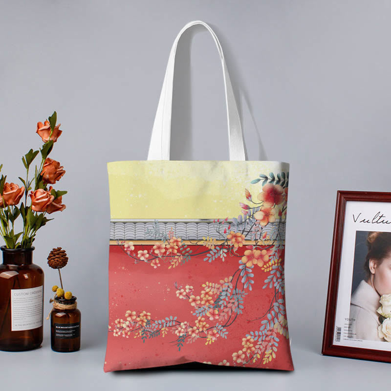 Borsa a tracolla colorata in tela Buddha Stones