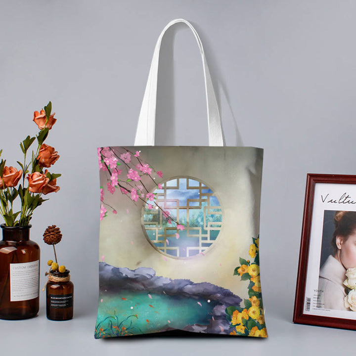 Borsa a tracolla colorata in tela Buddha Stones