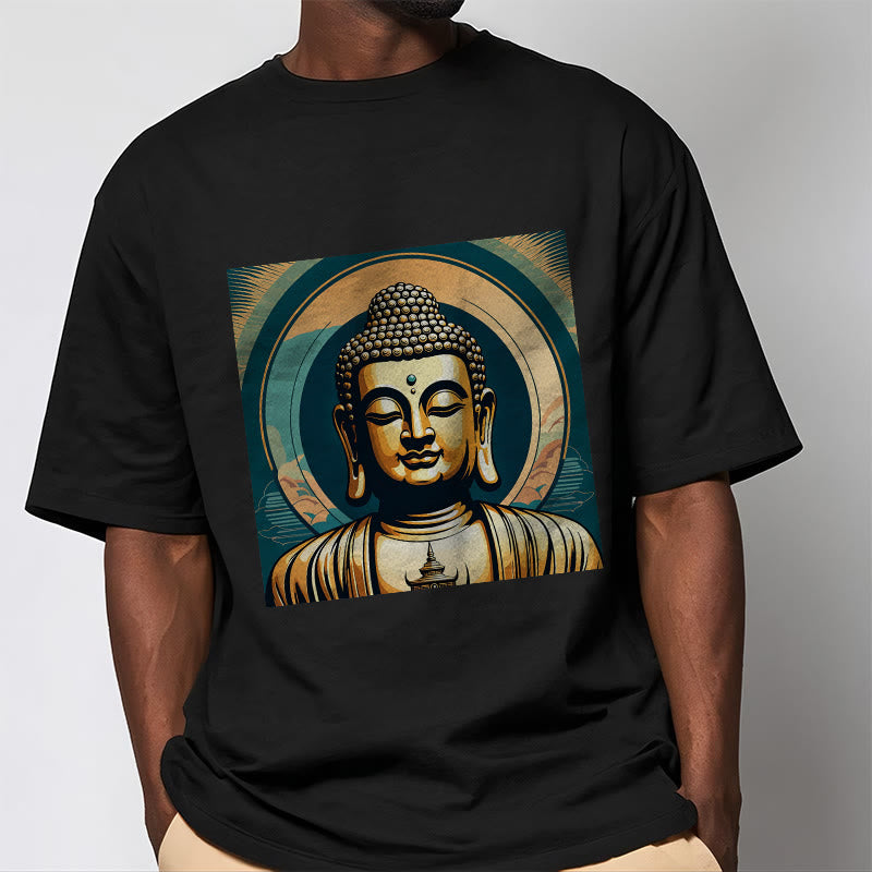 Maglietta Buddha Stones Aura Golden Buddha Tee - image 1