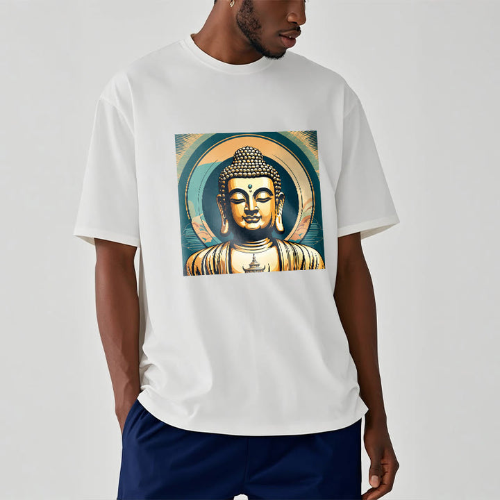 Maglietta Buddha Stones Aura Golden Buddha Tee - image 5