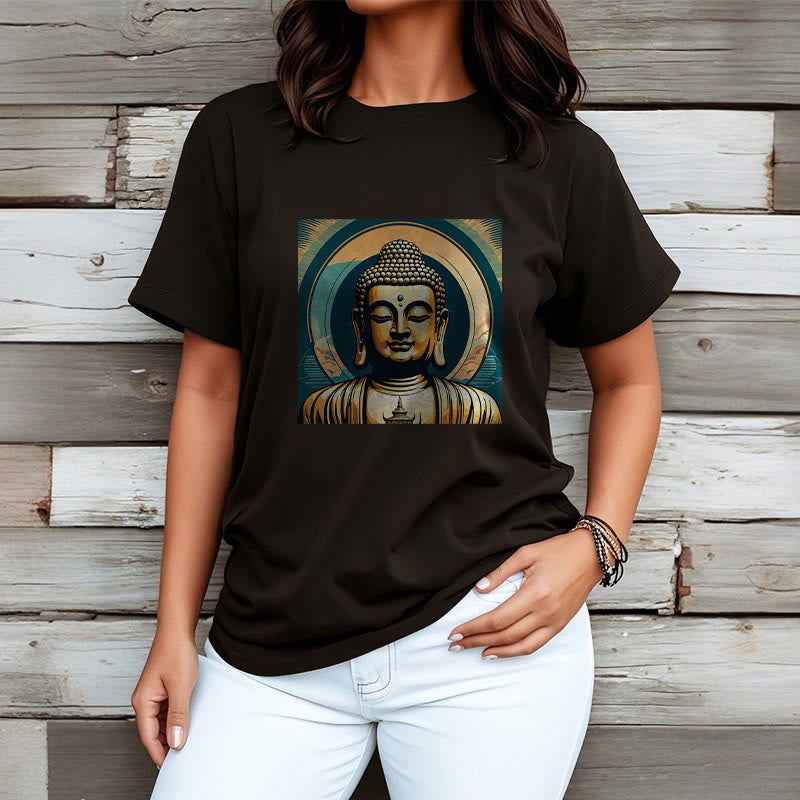 Maglietta Buddha Stones Aura Golden Buddha Tee - image 3