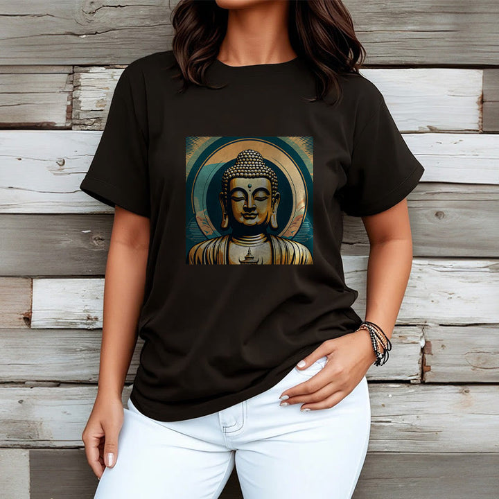 Maglietta Buddha Stones Aura Golden Buddha Tee - image 3