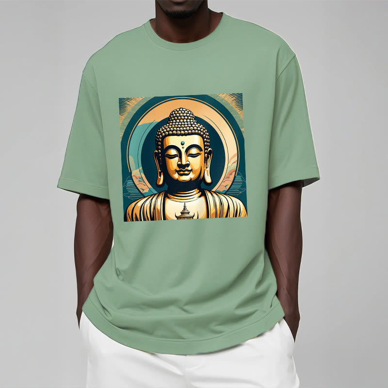 Maglietta Buddha Stones Aura Golden Buddha Tee - image 15