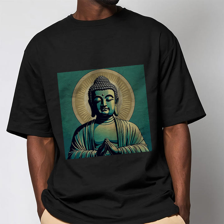 Maglietta Buddha Stones Aura Green Buddha Tee - image 7