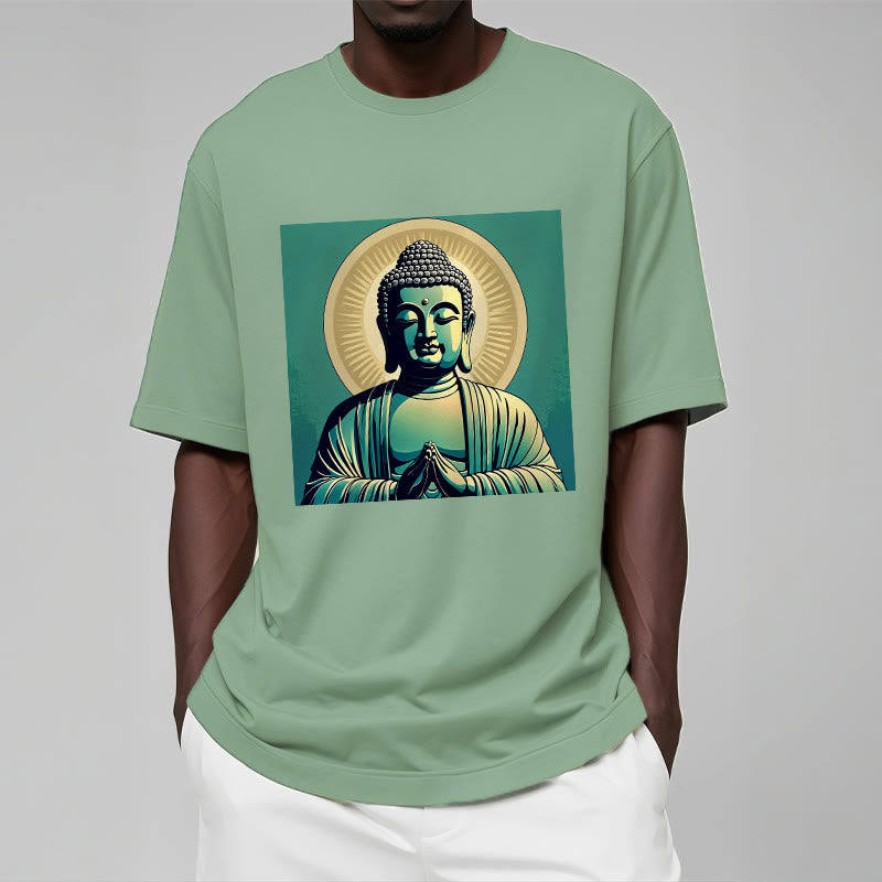 Maglietta Buddha Stones Aura Green Buddha Tee - image 2