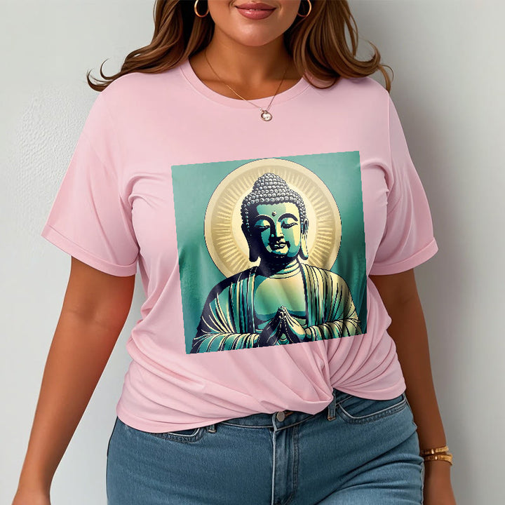 Maglietta Buddha Stones Aura Green Buddha Tee - image 15