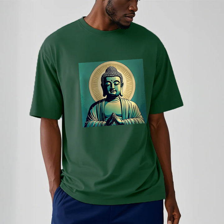 Maglietta Buddha Stones Aura Green Buddha Tee - image 13
