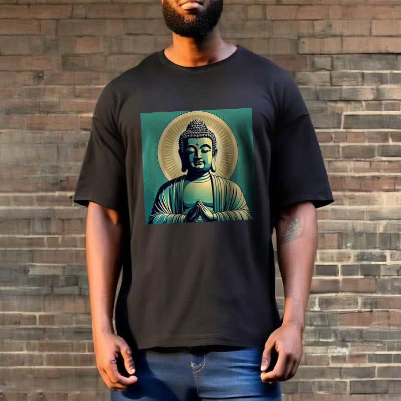 Maglietta Buddha Stones Aura Green Buddha Tee - image 8