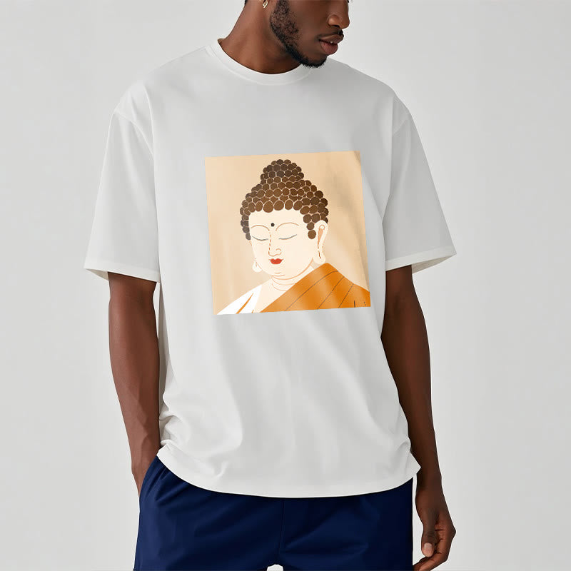 Maglietta Buddha Stones Chiudi gli occhi e rilassati Buddha Tee - image 2