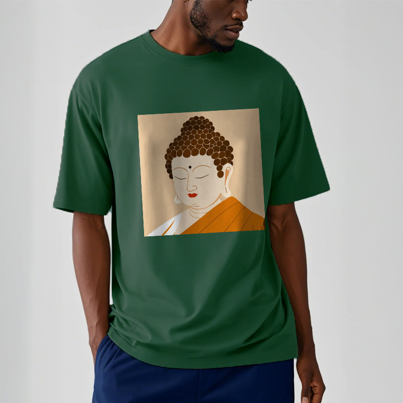 Maglietta Buddha Stones Chiudi gli occhi e rilassati Buddha Tee - image 11