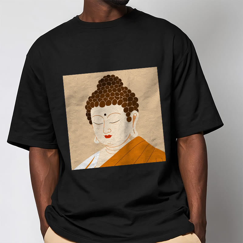 Maglietta Buddha Stones Chiudi gli occhi e rilassati Buddha Tee - image 5