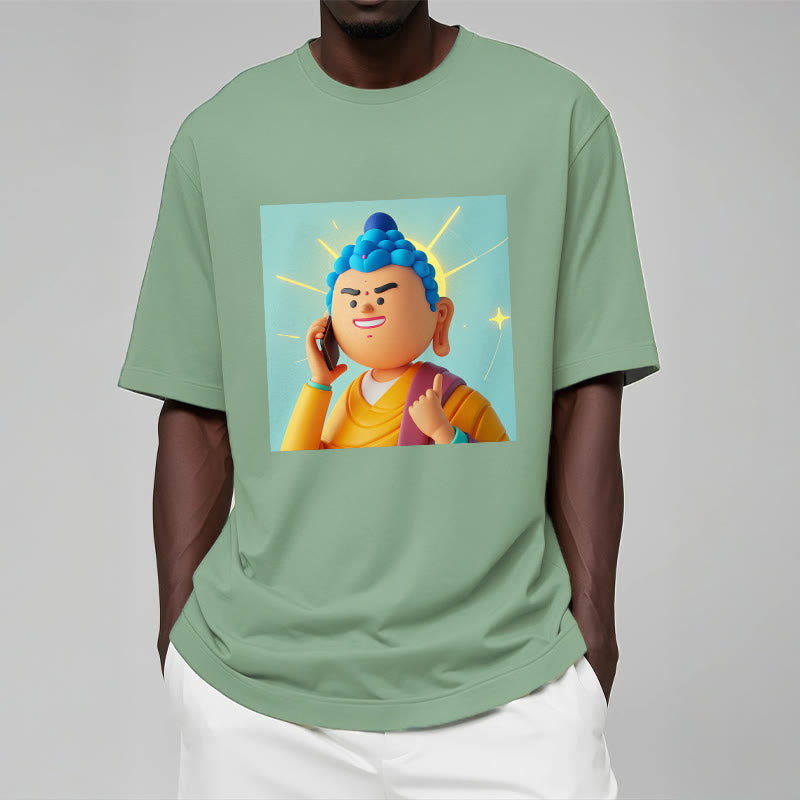 Maglietta divertente con cartone animato Buddha Buddha Stones - image 12