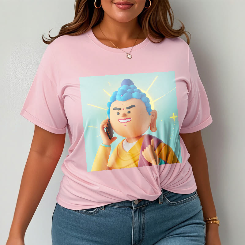 Maglietta divertente con cartone animato Buddha Buddha Stones - image 18