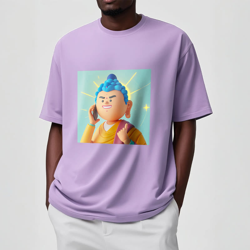 Maglietta divertente con cartone animato Buddha Buddha Stones - image 16