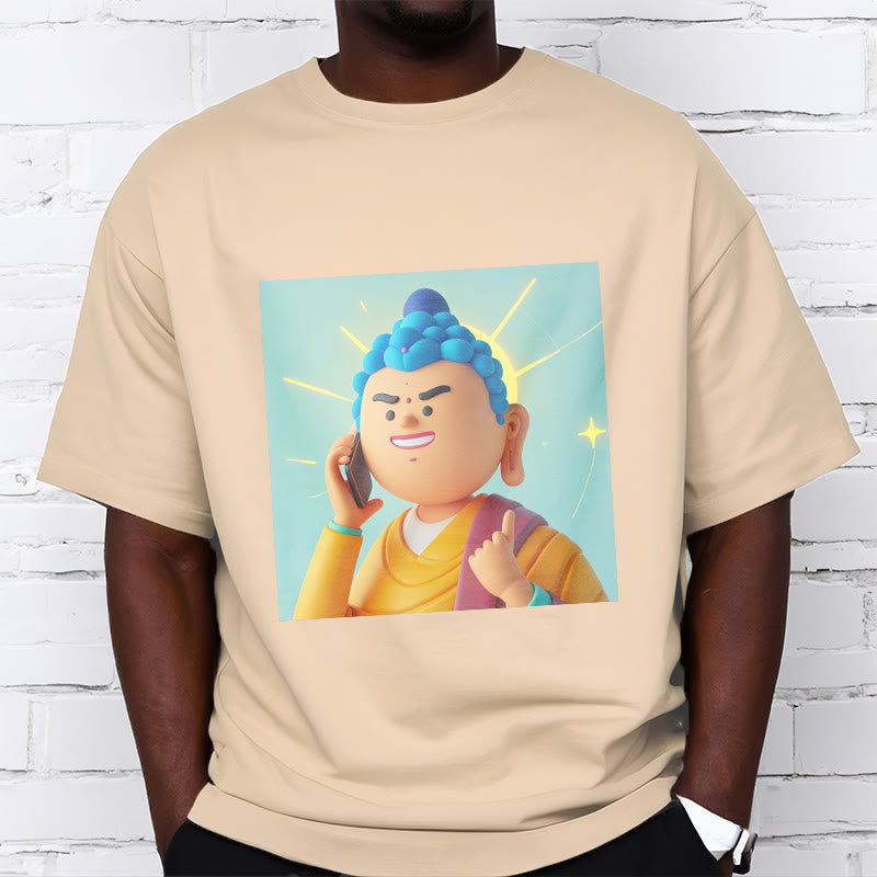 Maglietta divertente con cartone animato Buddha Buddha Stones - image 14