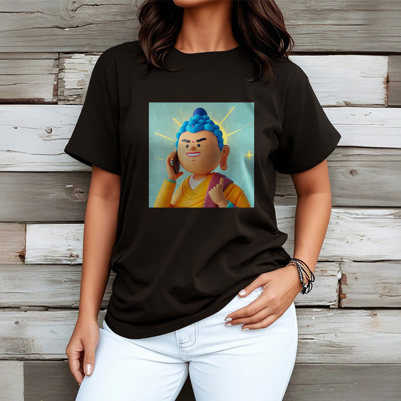 Maglietta divertente con cartone animato Buddha Buddha Stones - image 10