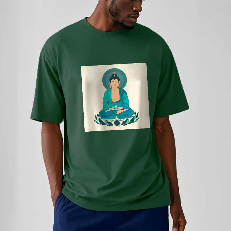 Maglietta Buddha Stones Lotus Meditazione Buddha Tee - image 4