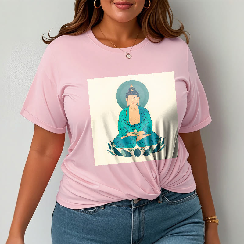 Maglietta Buddha Stones Lotus Meditazione Buddha Tee - image 14