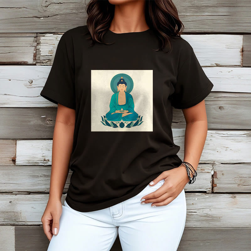 Maglietta Buddha Stones Lotus Meditazione Buddha Tee - image 12