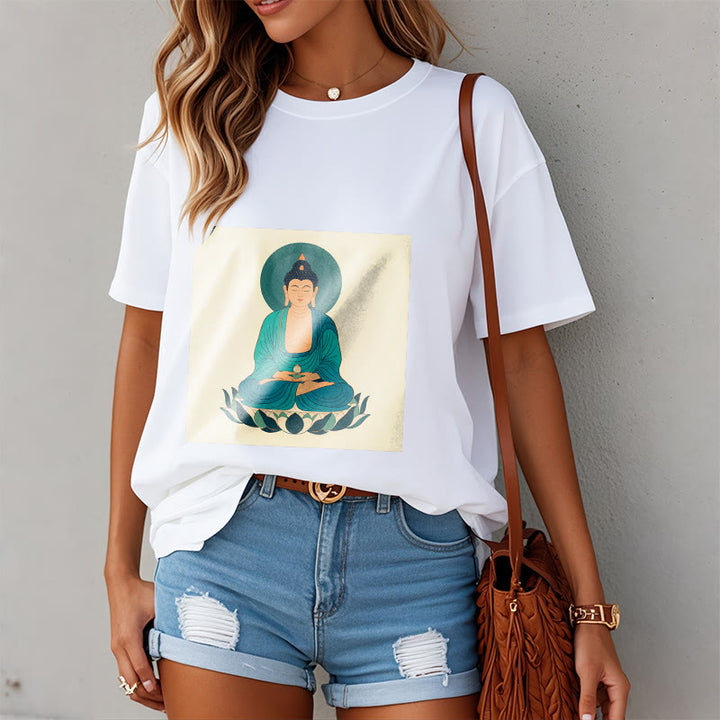 Maglietta Buddha Stones Lotus Meditazione Buddha Tee - image 6