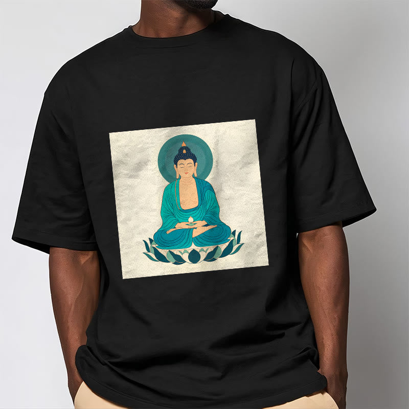 Maglietta Buddha Stones Lotus Meditazione Buddha Tee - image 10