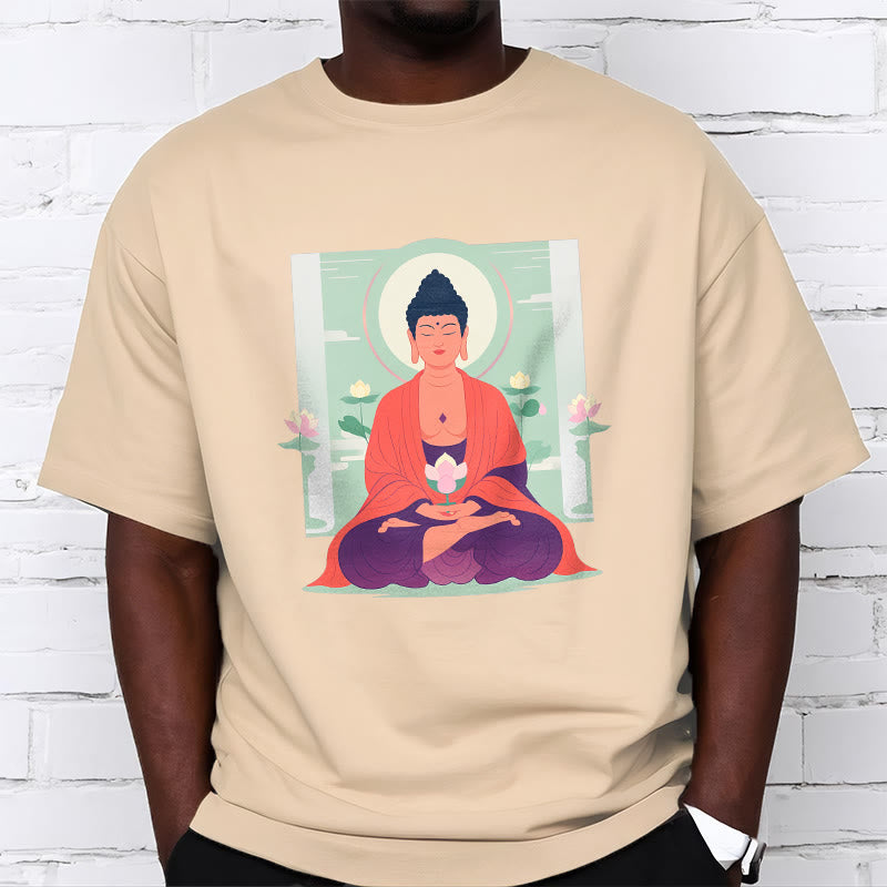 Maglietta Buddha Stones Lotus Meditazione Buddha Tee - image 18