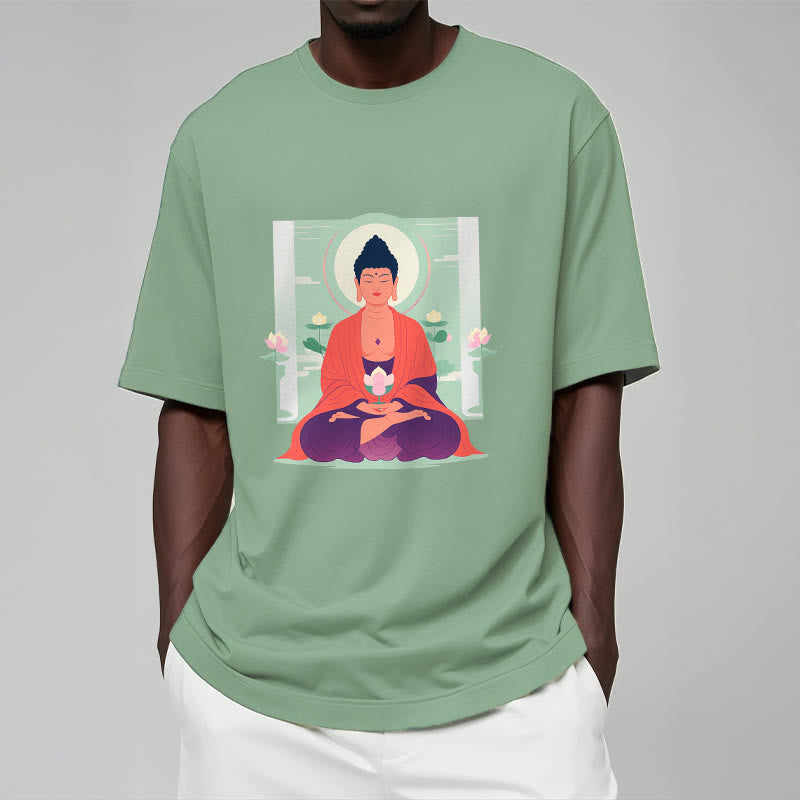 Maglietta Buddha Stones Lotus Meditazione Buddha Tee - image 16