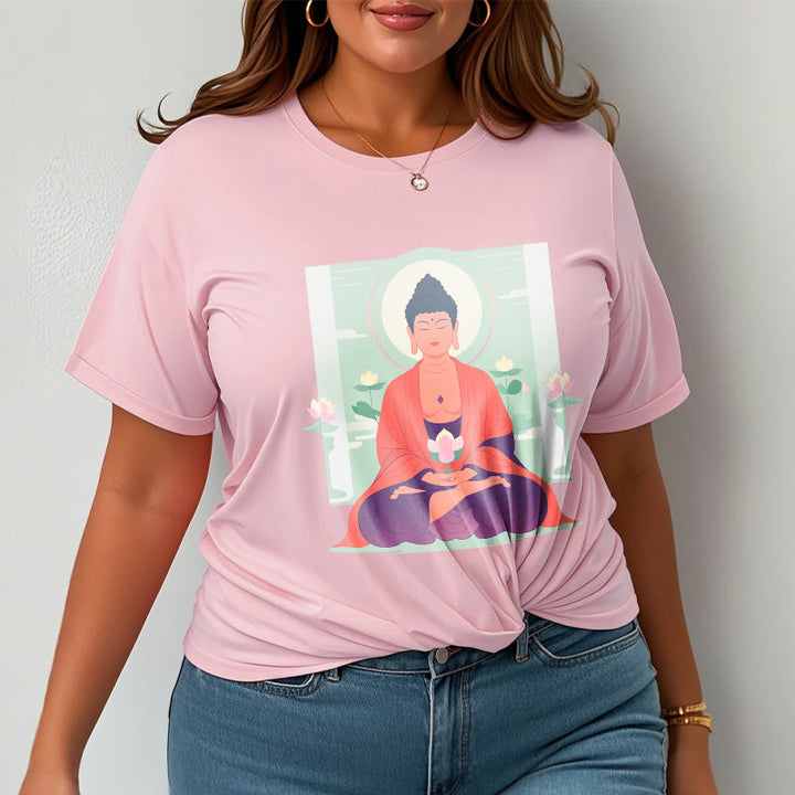 Maglietta Buddha Stones Lotus Meditazione Buddha Tee - image 12