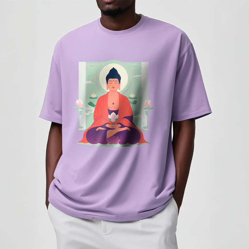 Maglietta Buddha Stones Lotus Meditazione Buddha Tee - image 14