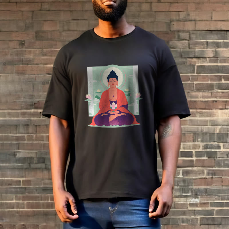 Maglietta Buddha Stones Lotus Meditazione Buddha Tee - image 9