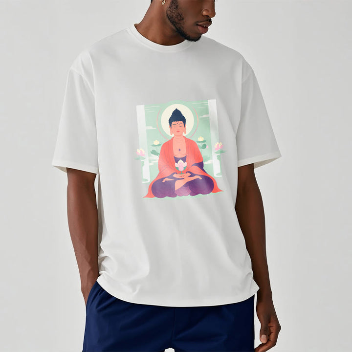 Maglietta Buddha Stones Lotus Meditazione Buddha Tee - image 3