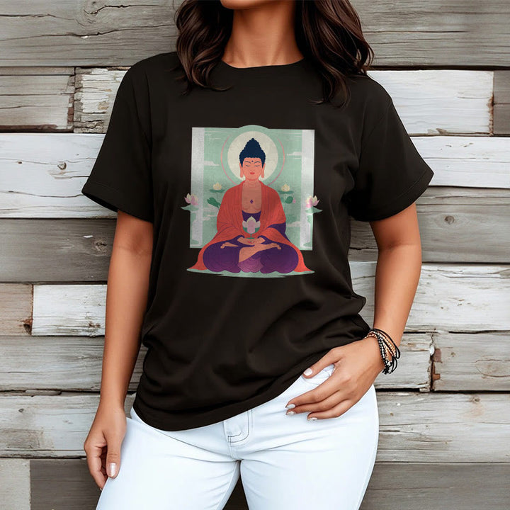 Maglietta Buddha Stones Lotus Meditazione Buddha Tee - image 10