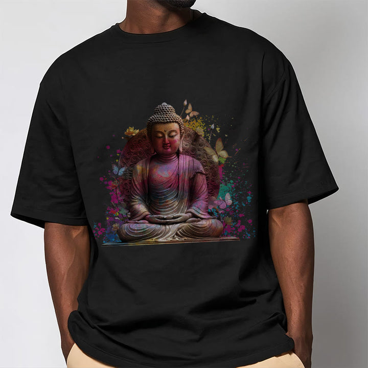 Maglietta Buddha Stones Butterfly Meditazione Buddha Tee - image 7