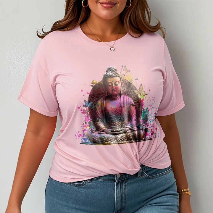 Maglietta Buddha Stones Butterfly Meditazione Buddha Tee - image 13