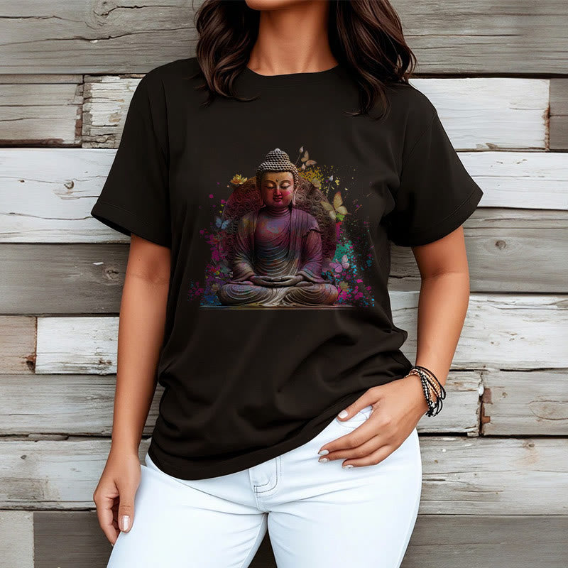 Maglietta Buddha Stones Butterfly Meditazione Buddha Tee - image 9