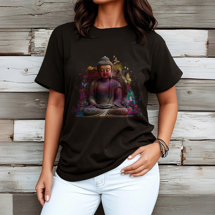 Maglietta Buddha Stones Butterfly Meditazione Buddha Tee - image 9