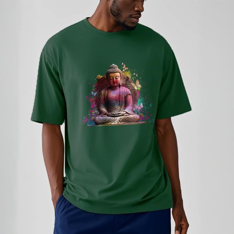 Maglietta Buddha Stones Butterfly Meditazione Buddha Tee - image 11