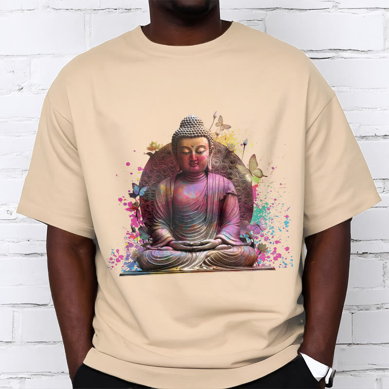 Maglietta Buddha Stones Butterfly Meditazione Buddha Tee - image 2