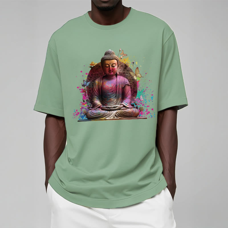 Maglietta Buddha Stones Butterfly Meditazione Buddha Tee - image 15