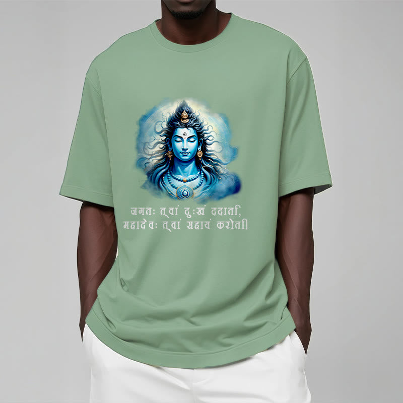 Maglietta Buddha Stones Sanscrito Mahadev viene in tuo aiuto - image 15