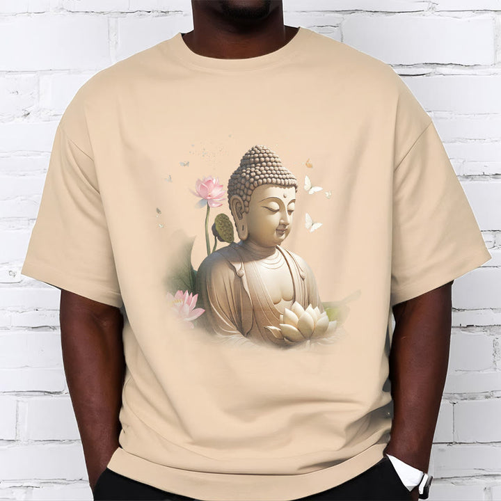 Maglietta Buddha Stones Lotus Butterfly Meditazione Buddha Tee - image 8