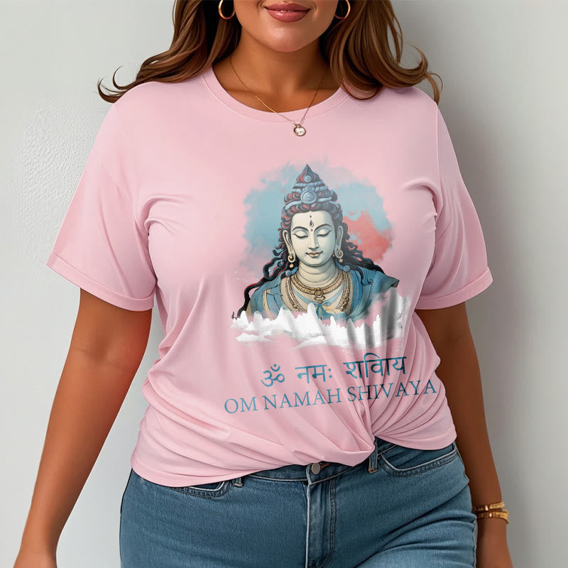 T-shirt con t-shirt con nuvole colorate in sanscrito Buddha Stones OM NAMAH SHIVAYA - image 12
