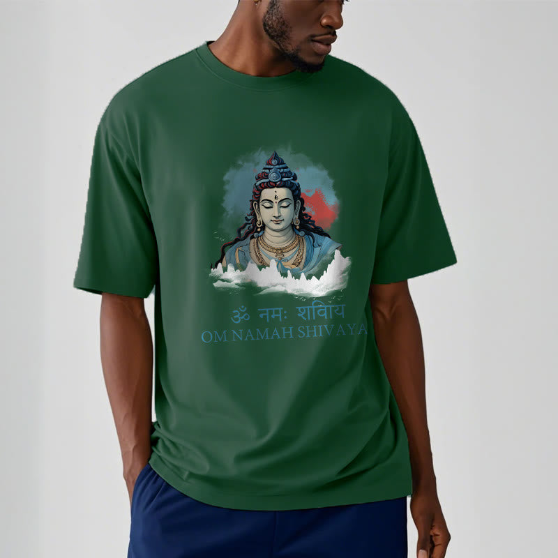 T-shirt con t-shirt con nuvole colorate in sanscrito Buddha Stones OM NAMAH SHIVAYA - image 10