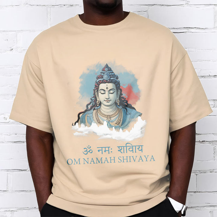 T-shirt con t-shirt con nuvole colorate in sanscrito Buddha Stones OM NAMAH SHIVAYA - image 9