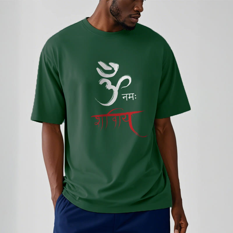 T-shirt Buddha Stones OM NAMAH SHIVAYA Mantra sanscrito