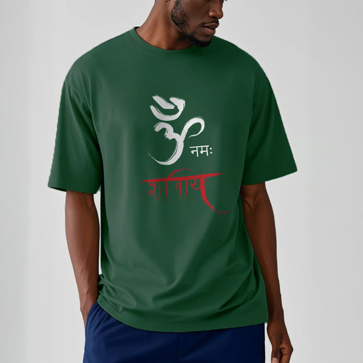 T-shirt Buddha Stones OM NAMAH SHIVAYA Mantra sanscrito