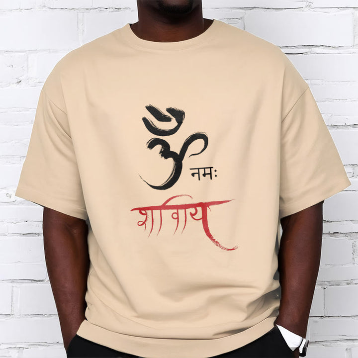 T-shirt Buddha Stones OM NAMAH SHIVAYA Mantra sanscrito